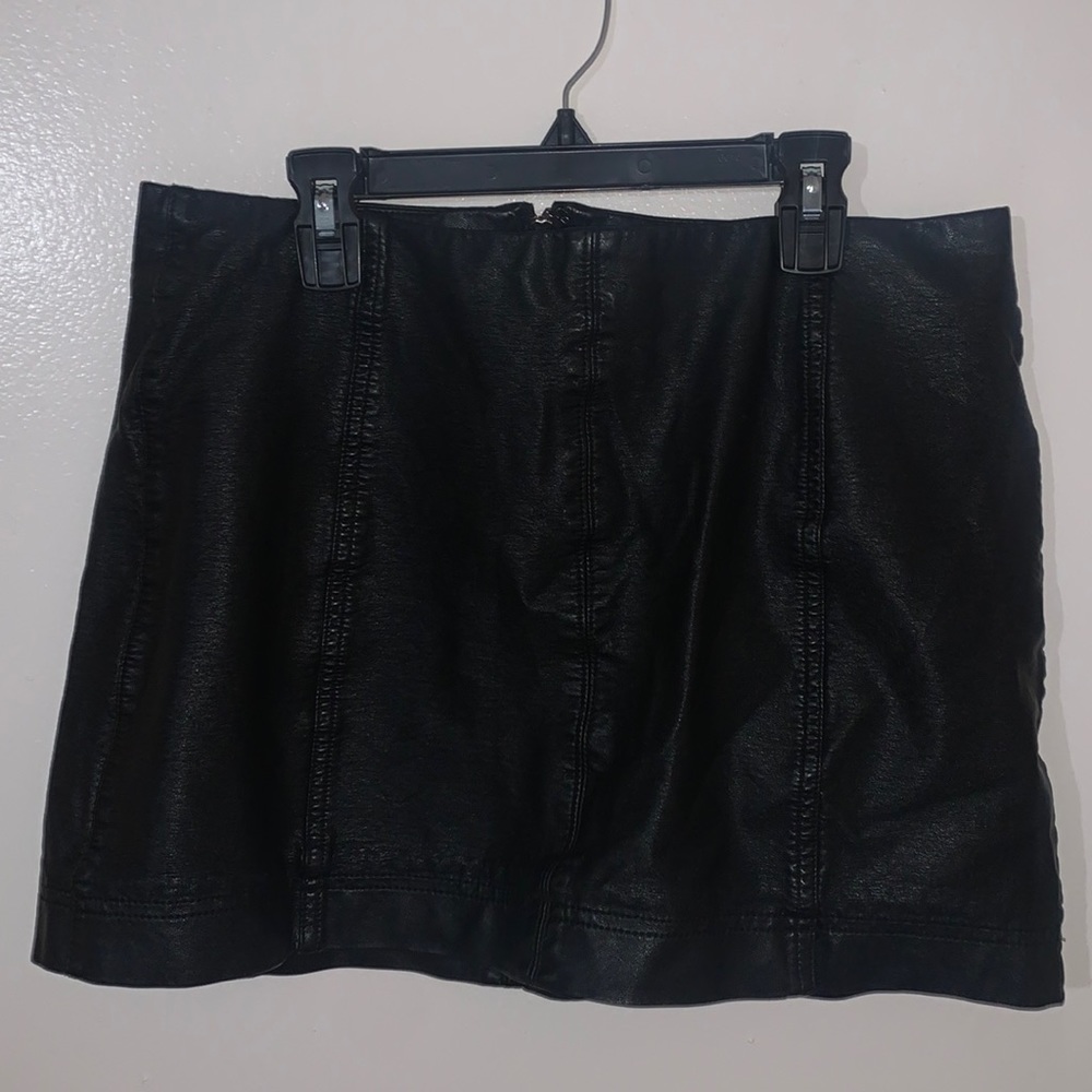 Cutest black leather skirt from target size 12